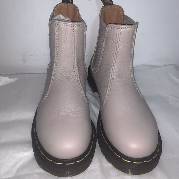 Dr. Martens Doc 2976 Vintage Taupe Virginia Chelsea Boots Womens Sizes 7 - Picture 5 of 11